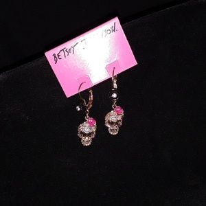 Betsey Johnson Jewelry - Betsey Johnson SKULL ROSE EARRINGS Betsey Johnson Jewelry - Betsey Johnson SKULL ROSE EARRINGS